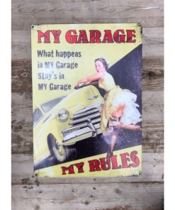 My Garage My Rules - Metal - Large