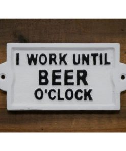 Sign - Beer O Clock - Cast Iron