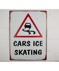 Sign - Cars Ice Skating