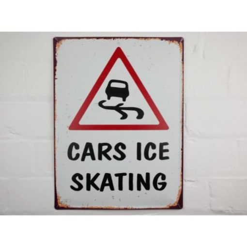 Sign - Cars Ice Skating