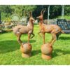 Stags – Pair – Cast Iron – D1920 (1)