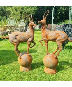 Stags – Pair – Cast Iron – D1920 (1)