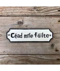 Cead Mile Failte - Small - Rectangle - Italics