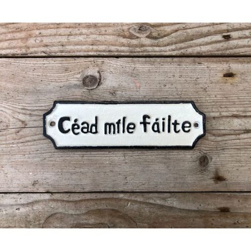 Cead Mile Failte - Small - Rectangle - Italics