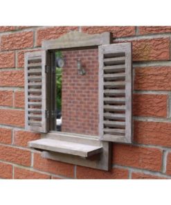 Mirror - Shutter brown - small