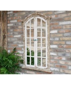 Mirror - White brown rustic - doors