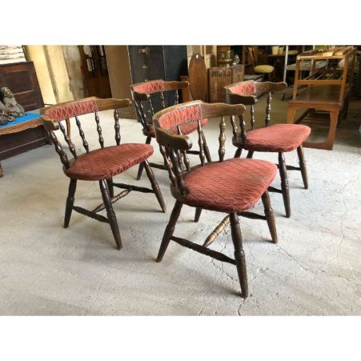 Set of four pub smokers chairs - 1e