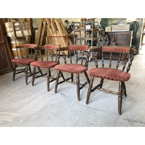 Set of four pub smokers chairs - 1f