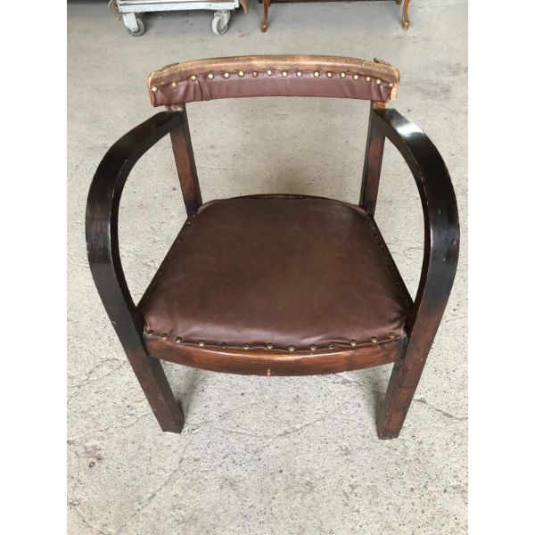 Smokers Chair - Leather - Kilkenny Architectural Salvage & Antiques