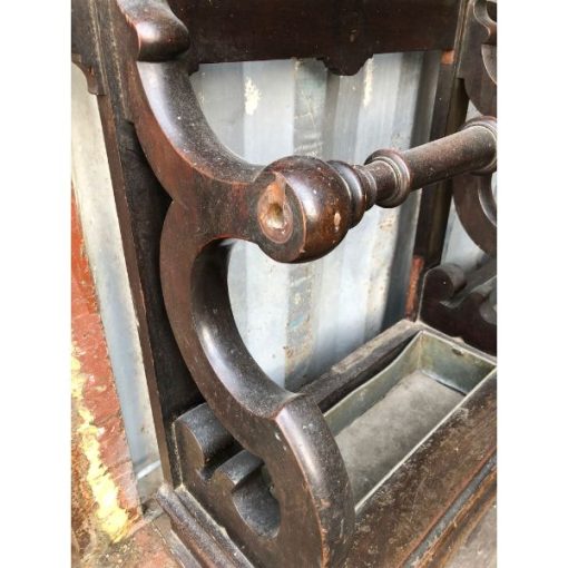 Teak Coat and Umbrella Stand - 1d