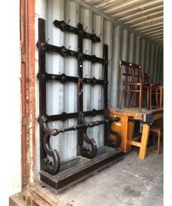 Teak Coat and Umbrella Stand - 1j