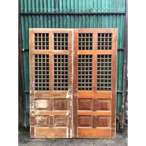 Teak Doors - Double - Ornate - 1h