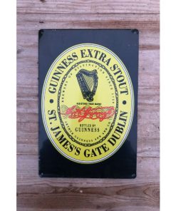 Guinness - Small - Label - Yellow Black