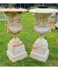 Pair of Urns on Pedestals H321 (5)