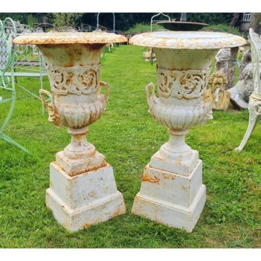 Pair of Urns on Pedestals H321 (5)