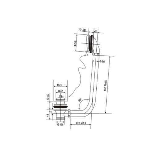 Bath Waste Kit - Legs - Spec Sheet