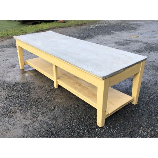 Large Metal Topped Table - 1r