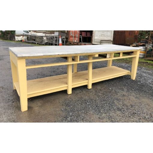 Large Metal Topped Table - 1p