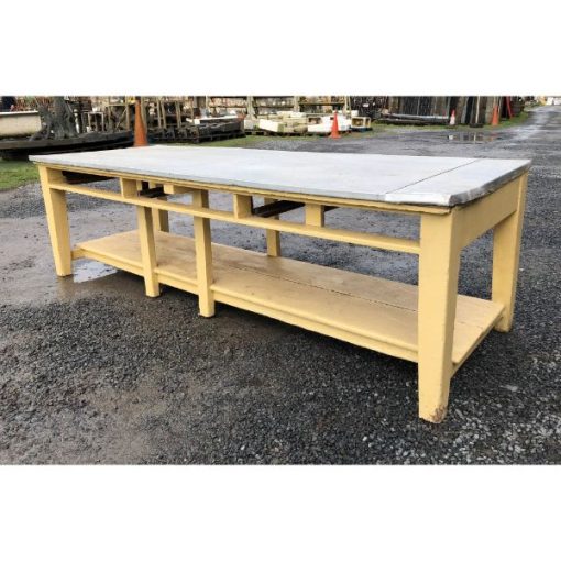 Large Metal Topped Table - 1s