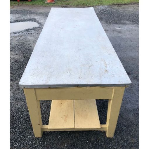 Large Metal Topped Table - 1y