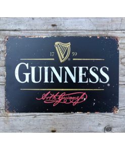 Guinness - Metal - Small - Black Signature