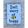 Sign - Bee Happy - Cast Iron