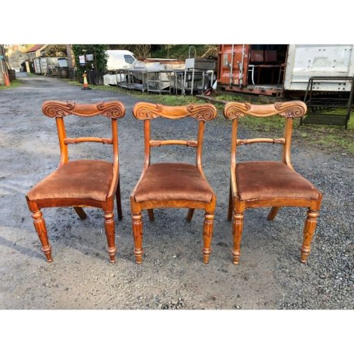 Chairs - Brown Suede - 1a