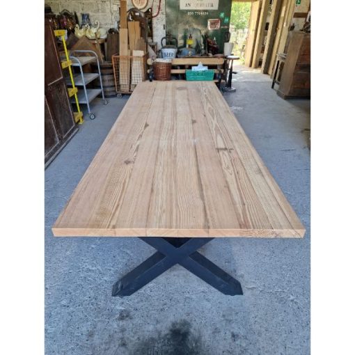 X Frame Table and Benches - 1e