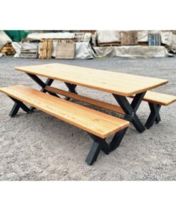X Frame Table and Benches - KAS461 (10