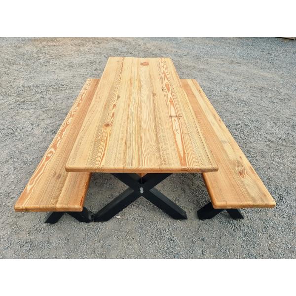 X Frame Table and Benches - KAS461 (4)
