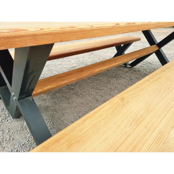X Frame Table and Benches - KAS461 (6)
