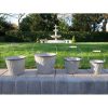 Planters - Set of 4x - handles - metal - D7463a