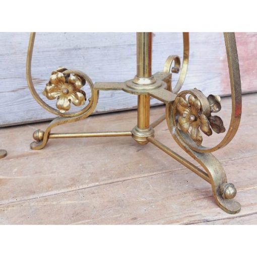 Pair of Brass Church Plant Stands - KAS240b