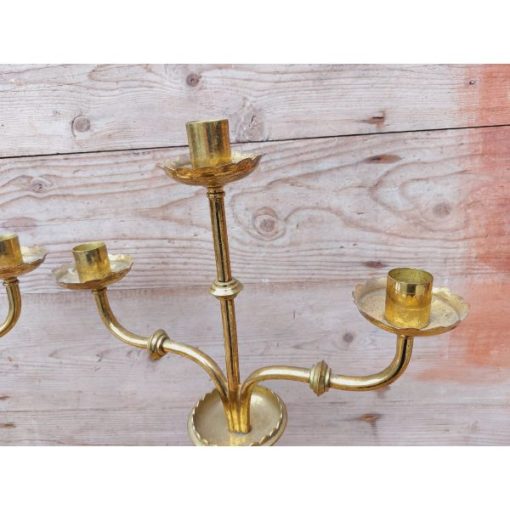 Pair of Brass Candelabras - KAS245a