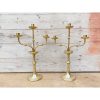 Pair of Brass Candelabras - KAS245e