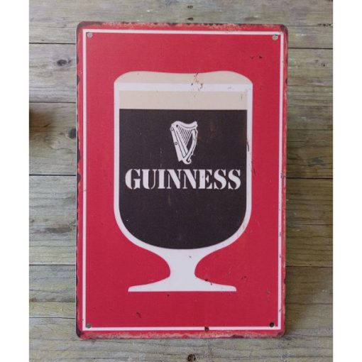 Guinness - Metal - Pint red and black - HS377