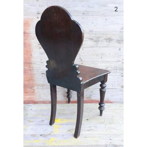 Antique Mahogany Hall Chair - KAS294d