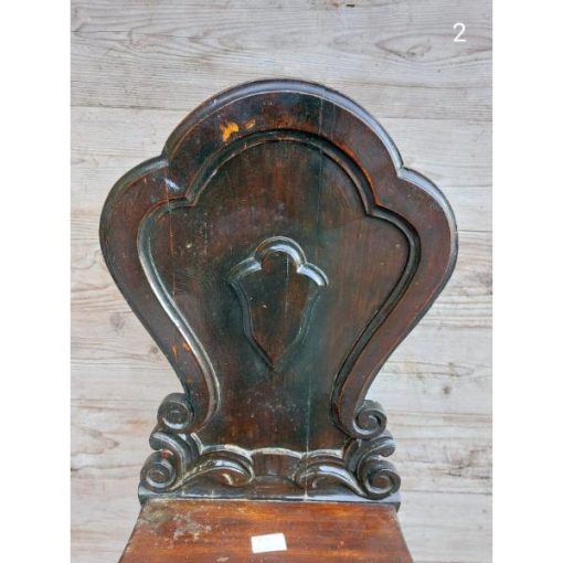 Antique Mahogany Hall Chair - KAS294f