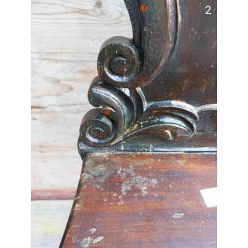 Antique Mahogany Hall Chair - KAS294h