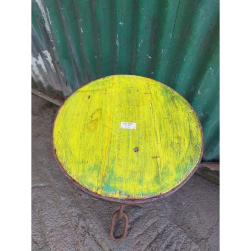 Bar Chain Stool - Yellow Top - KAS287b