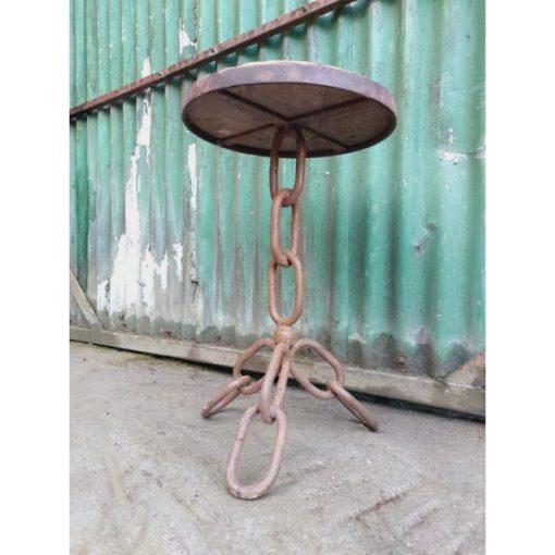 Bar Chain Stool - Yellow Top - KAS287c