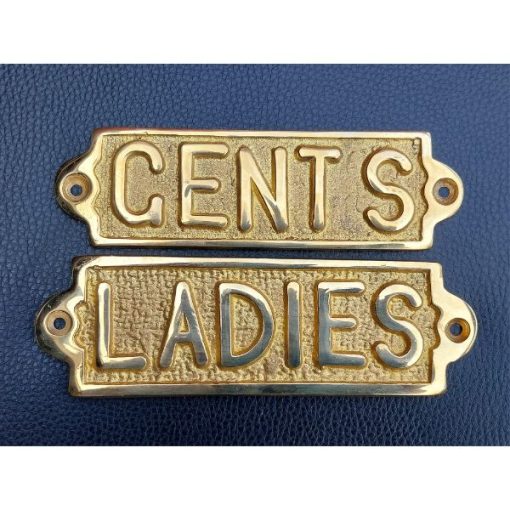 Brass - Ladies and Gents - Pair - HS366