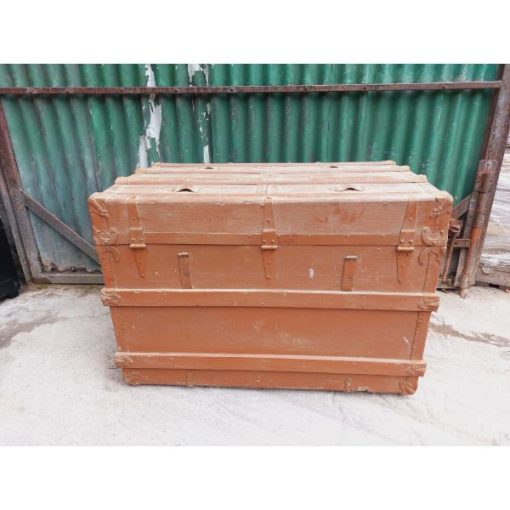 Large Antique Travel Trunk - KAS251k