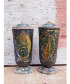 Pair of 19th Century Biscuit Tins - KAS262g