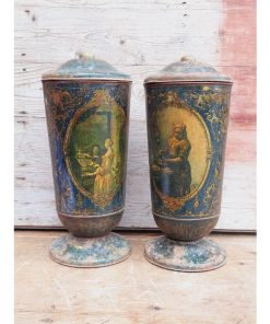 Pair of 19th Century Biscuit Tins - KAS262f