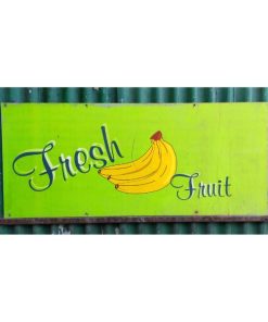 Metal Fresh Fruit Sign - KAS290