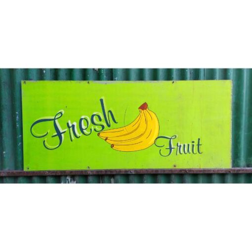 Metal Fresh Fruit Sign - KAS290