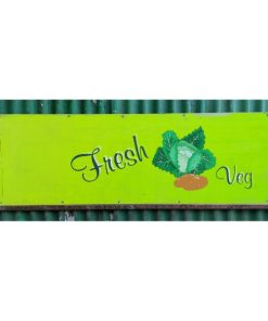 Metal Fresh Veg Sign - KAS291