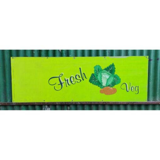 Metal Fresh Veg Sign - KAS291