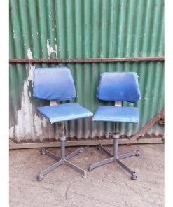 Pair of vintage swivel desk chairs - KAS269k